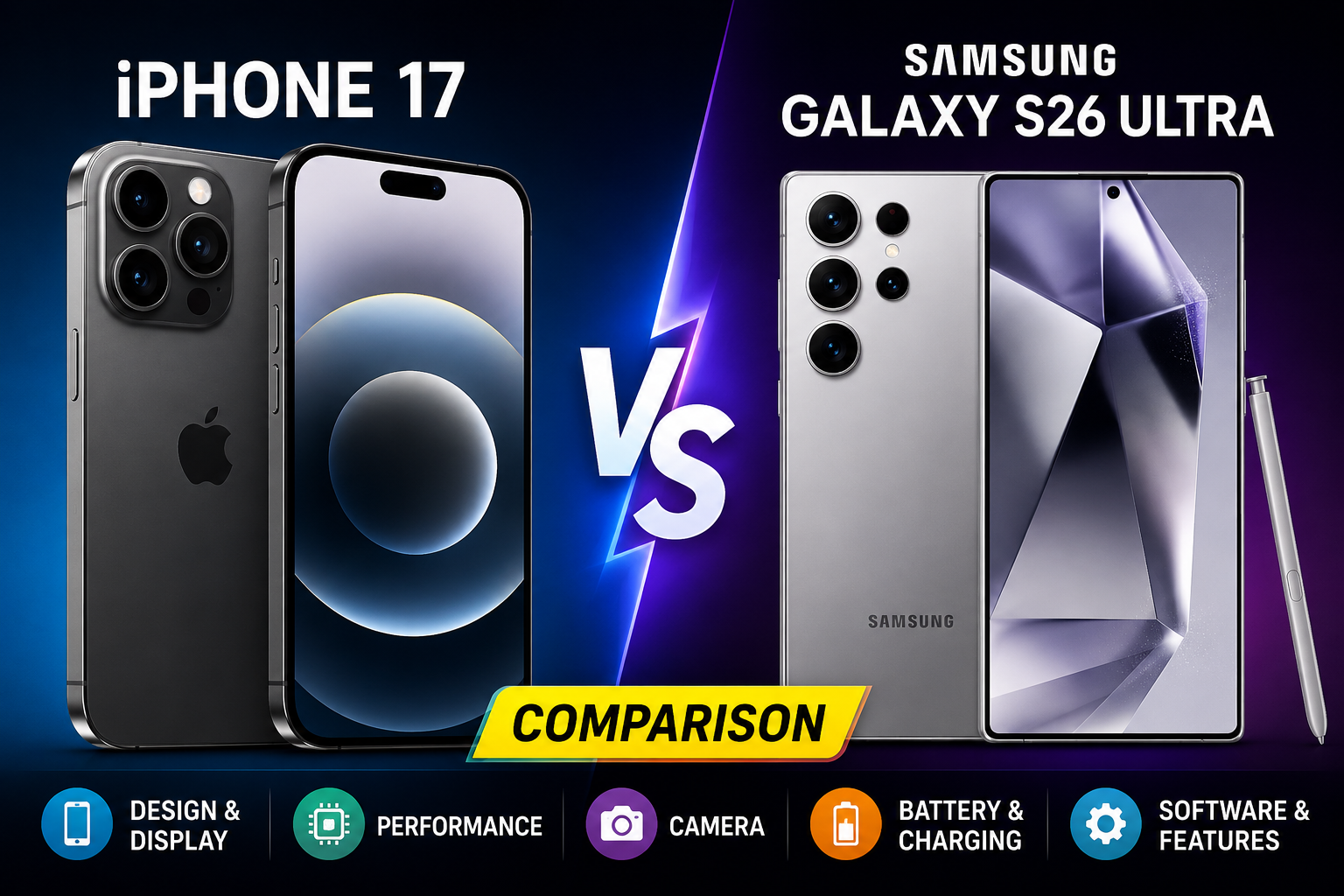 iPhone 17 vs Samsung Galaxy S26 Ultra